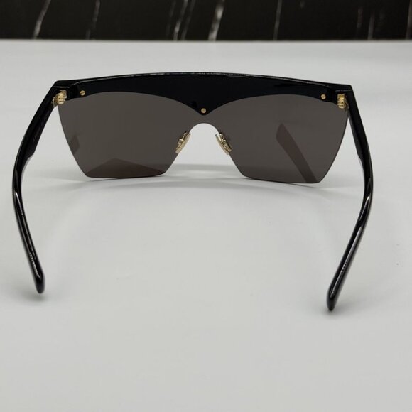 NEW SAINT LAURENT SL614 MASK 001 WOMEN BLACK SUNGLASSES SAINT LAURENT SL 614 001 - Picture 9 of 14